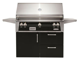 Buy jet-black-gloss Alfresco 42-Inch Deluxe Cart