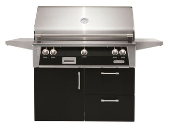 Buy jet-black-gloss Alfresco 42-Inch Deluxe Cart
