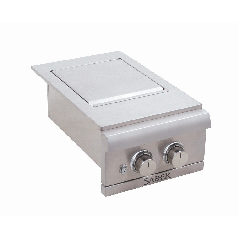Saber Premium Stainless Steel 2 -Burner Built-In Grill