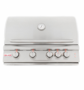 Blaze LTE 32-Inch 4-Burner Built-in Grill With Rear Infrared Burner & Lights
