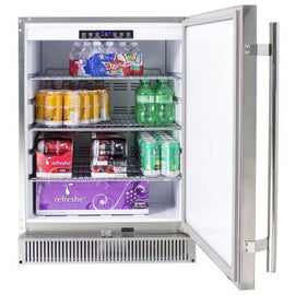 Blaze 24 Inch Outdoor Refrigerator with Solid Door and Lock - 0