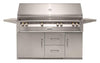 Alfresco 56-Inch Luxury All Grill with Refrigerated Cart