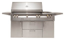 Alfresco 56-Inch Freestanding Grill with Side Burner and Rotisserie