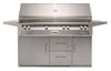 Alfresco 56-Inch Luxury All Grill with Refrigerated Cart