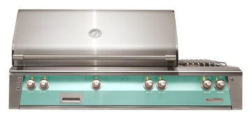 Alfresco 56-Inch Built-In Deluxe Gas BBQ Grill With Side Burner & Rotisserie