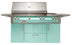 Alfresco 56-Inch Luxury Deluxe Gas Grill with Refrigerated Cart