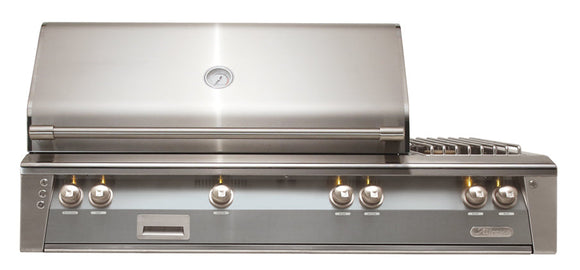 Alfresco 56-Inch Built-In Deluxe Gas BBQ Grill With Side Burner & Rotisserie