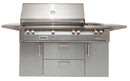 Alfresco 56-Inch Luxury Deluxe Gas Grill with Refrigerated Cart