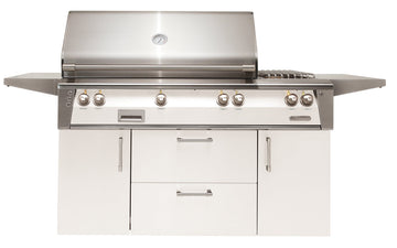 Alfresco 56-Inch Luxury Deluxe Gas Grill with Refrigerated Cart