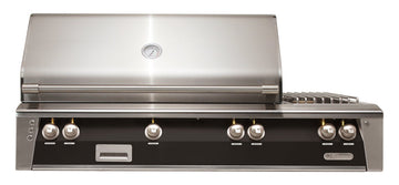 Alfresco 56-Inch Built-In Deluxe Gas BBQ Grill With Side Burner & Rotisserie
