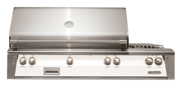 Alfresco 56-Inch Built-In Deluxe Gas BBQ Grill With Side Burner & Rotisserie