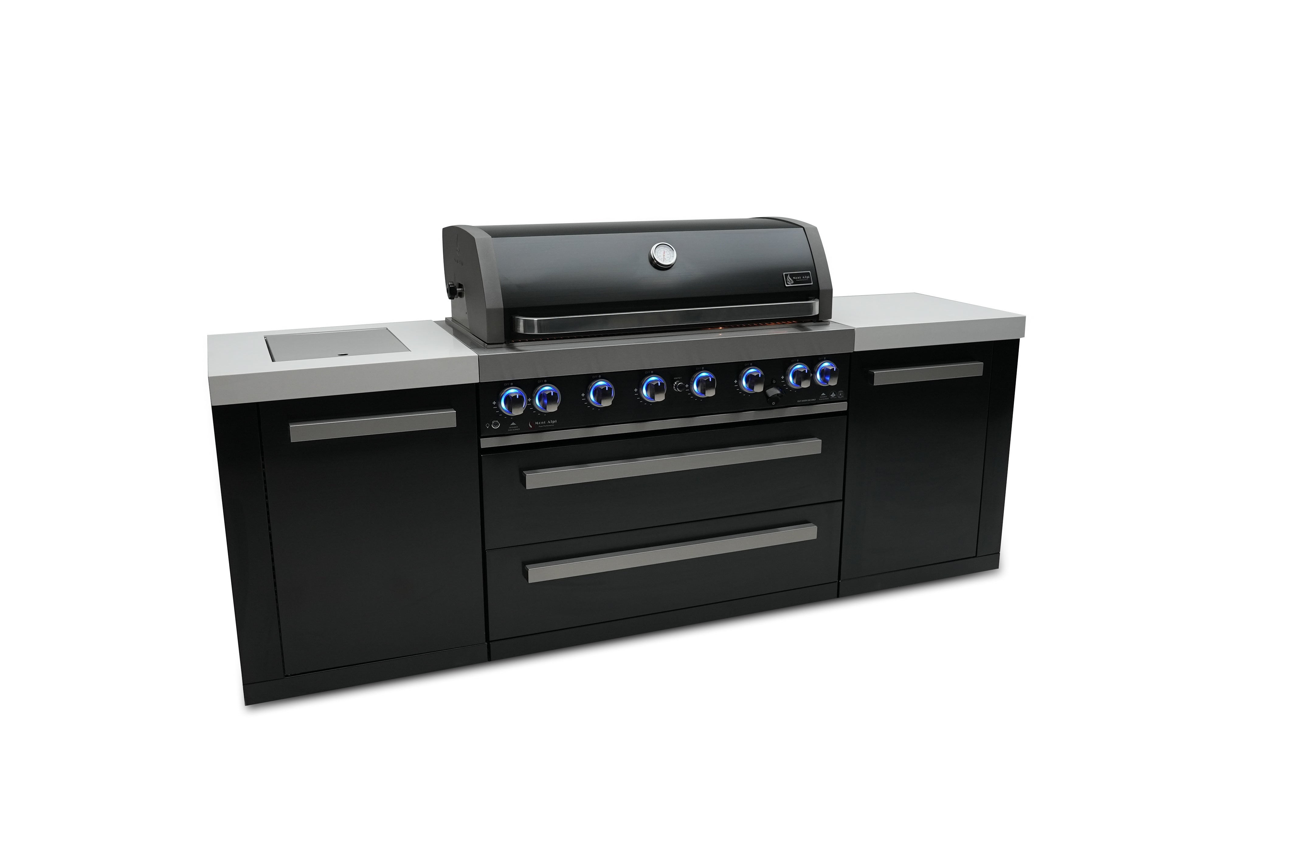 Mont Alpi 805 Black Stainless Steel Island