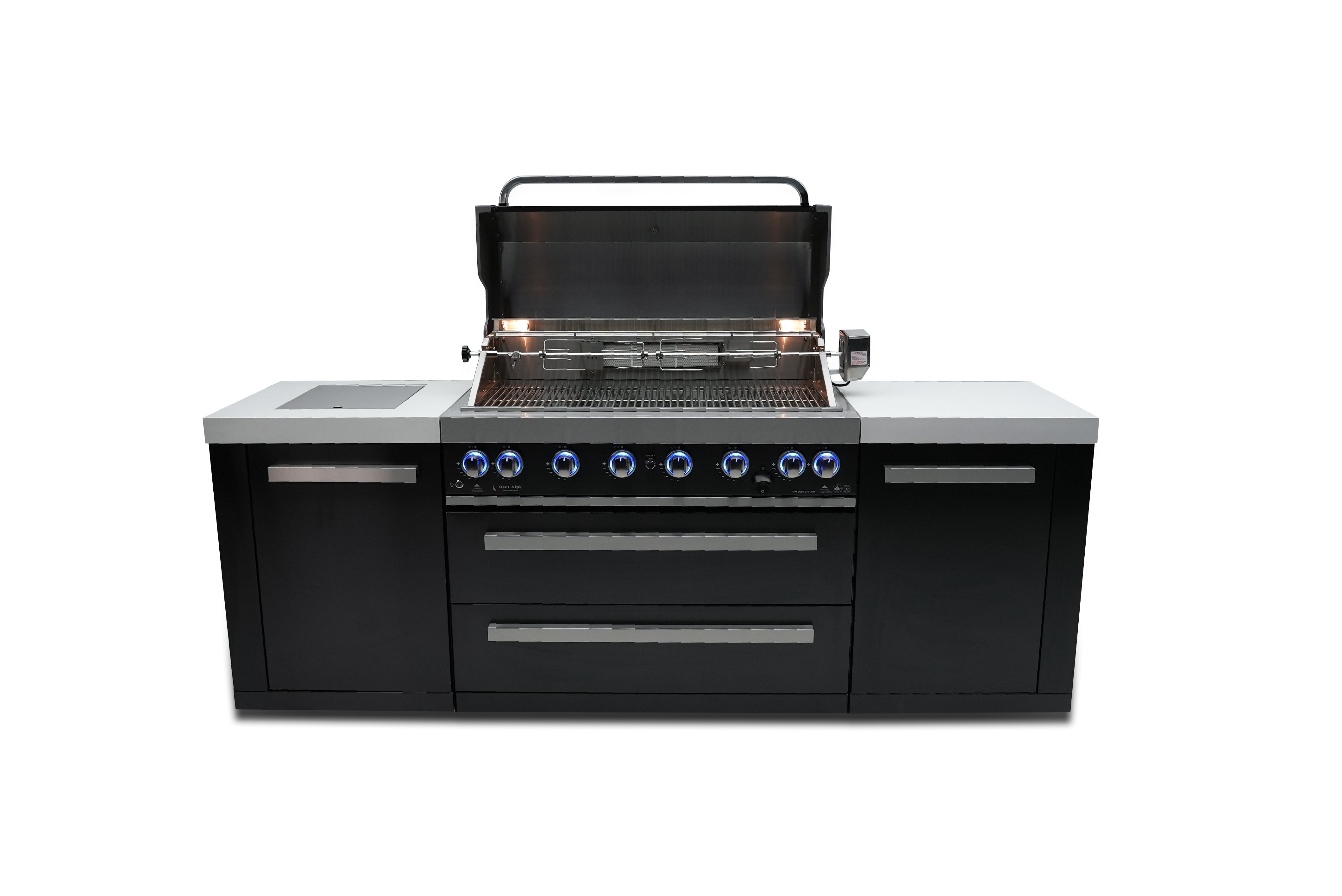 Mont Alpi 805 Black Stainless Steel Island