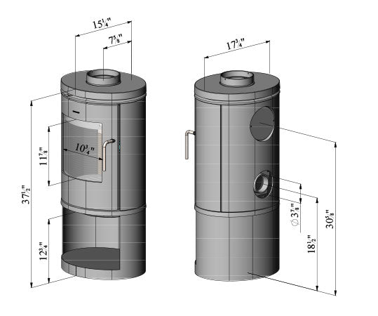 Morsø 6143 B Wood Burning Stove - 0