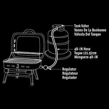 Broil King  Braided Stainless 4ft Hose