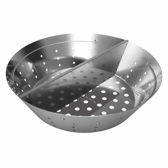 Big Green Egg Stainless Steel Fire Bowl with Divider