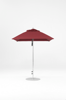 454FM-SQ-R177 Burgundy-Brushed Silver