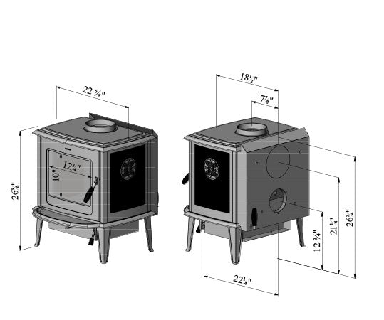 Morsø 7110 Radiant Viking Stove - 0