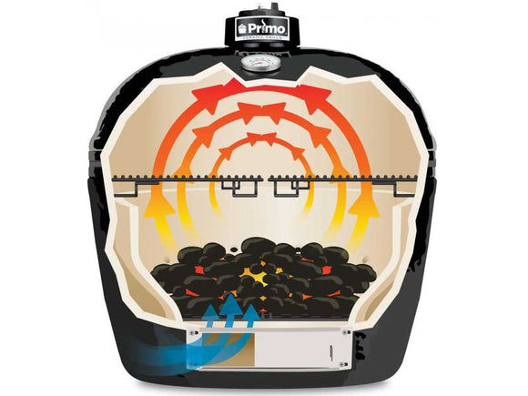 Primo All-In-One Oval XXL Ceramic Kamado Charcoal Grill
