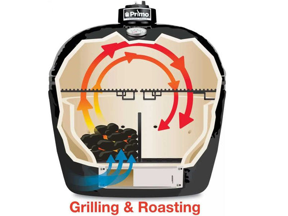 Primo All-In-One Oval XXL Ceramic Kamado Charcoal Grill