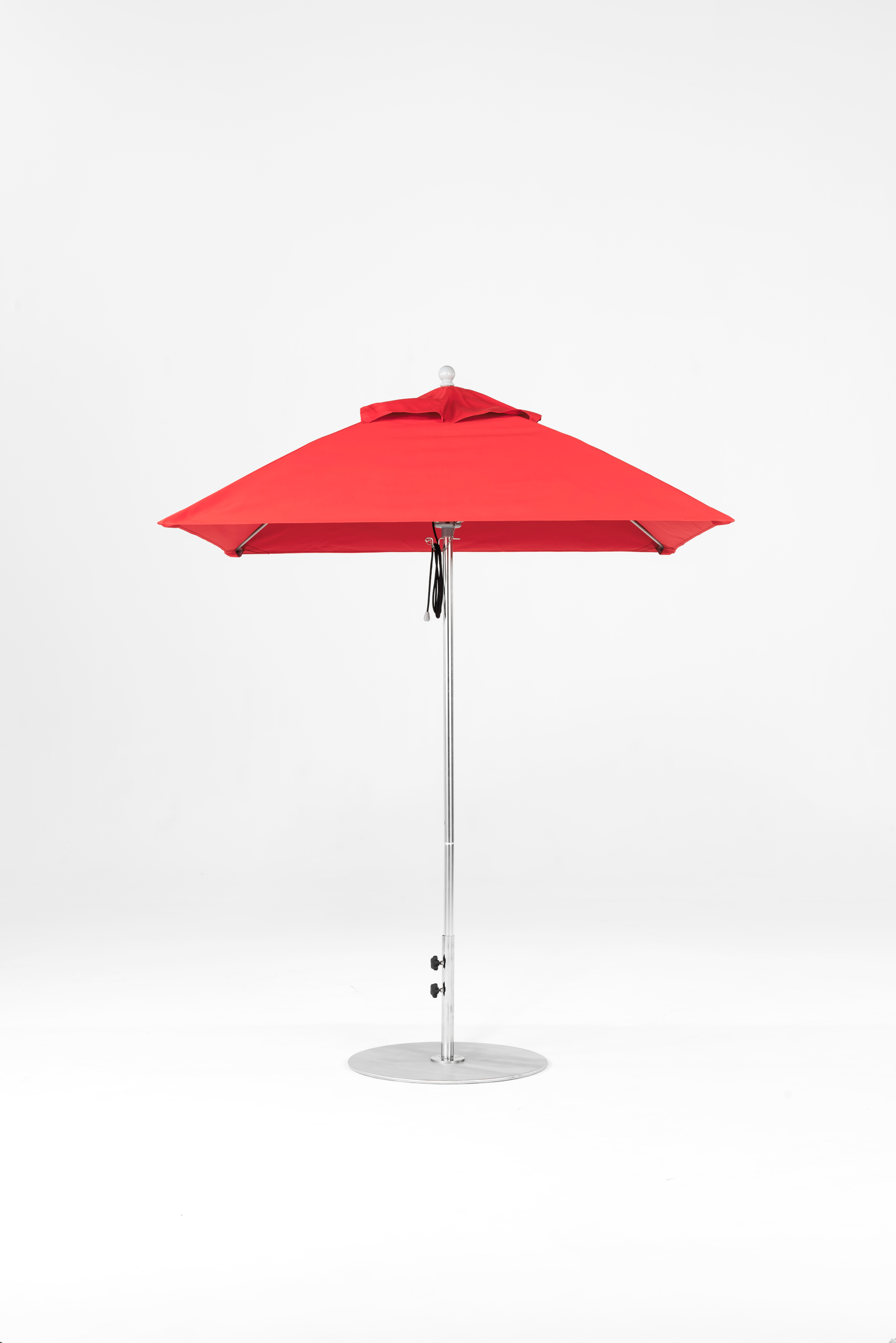 454FM-SQ-R176 Logo Red-Brushed Silver