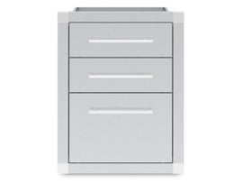 Broil King Stainless Steel Enclosed Triple Drawer Assembly