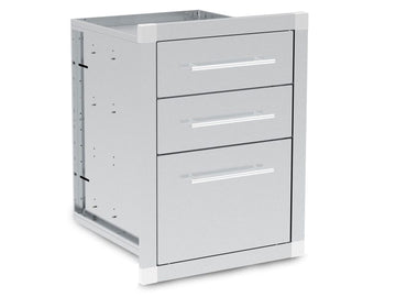 Broil King Stainless Steel Enclosed Triple Drawer Assembly