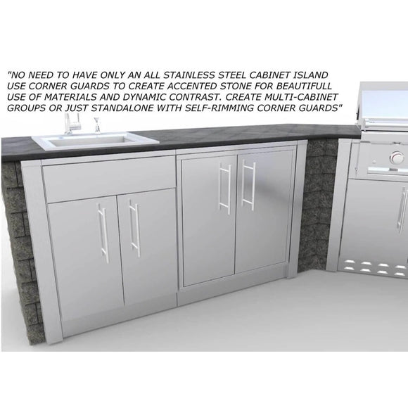 Sunstone Outdoor Kitchen 3-Inch Stainless Steel Corner Guard