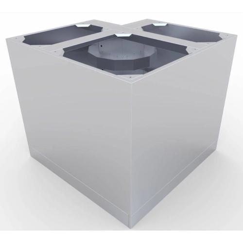 Sunstone 24  Inch Stainless Steel Corner Base Cabinet with Swivel Shelves