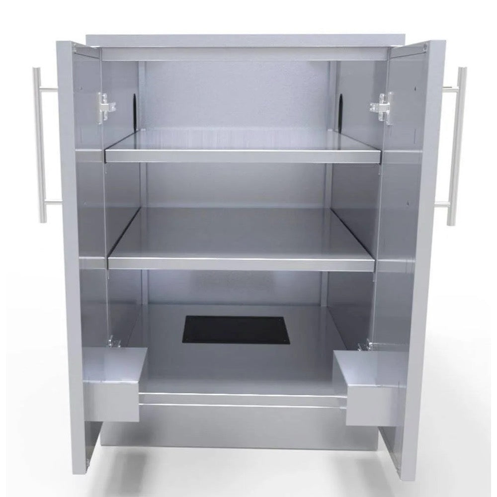 Sunstone Outdoor Kitchen 24 Inch Cabinet – Stainless Double Door
