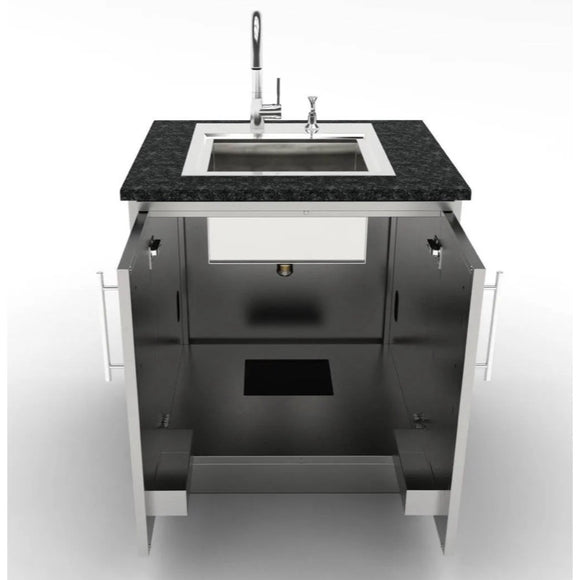 Sunstone Outdoor Kitchen 30 Inch Cabinet – Stainless Double Door