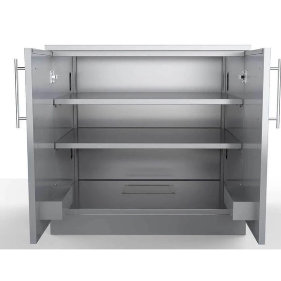 Sunstone Outdoor Kitchen 36 Inch Cabinet – Stainless Double Door