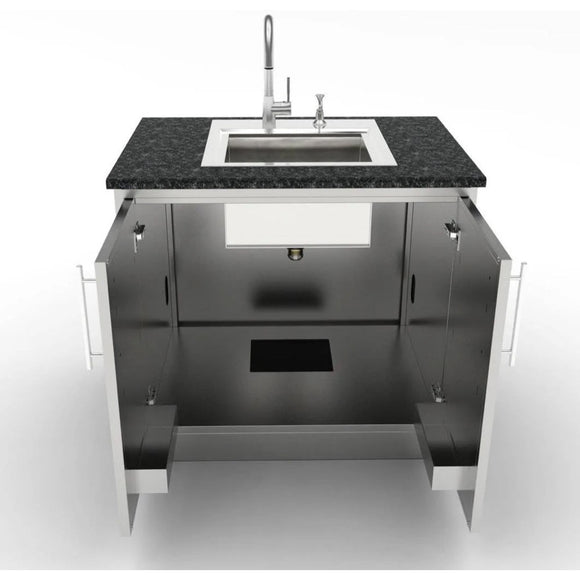 Sunstone Outdoor Kitchen 36 Inch Cabinet – Stainless Double Door