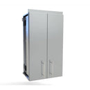 Sunstone 24 Inch Full-Height Upper Wall Cabinet – Stainless Steel Double Door