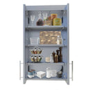 Sunstone 24 Inch Full-Height Upper Wall Cabinet – Stainless Steel Double Door