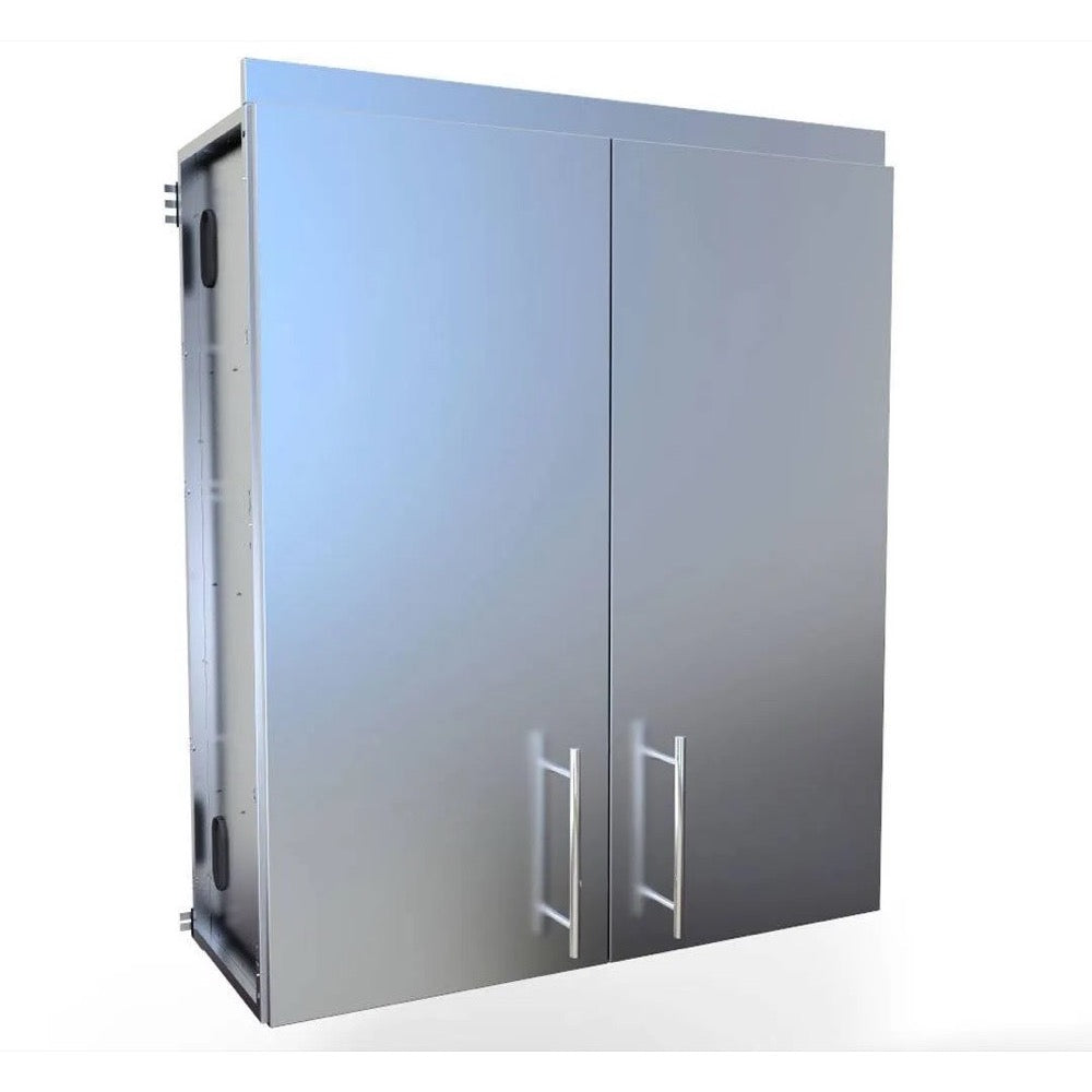 Sunstone 36-Inch 304 SS Outdoor Kitchen Wall Cabinet – Double Door Design