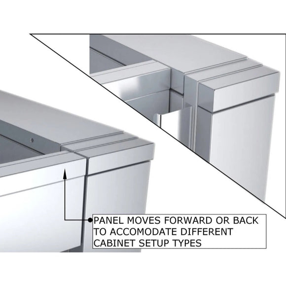 Sunstone 44 Inch Outdoor Sink Cabinet – ADA Compliant Stainless Steel