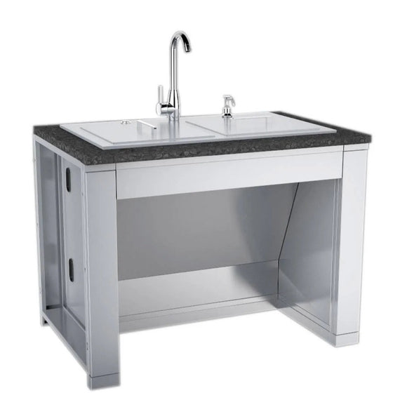 Sunstone 44 Inch Outdoor Sink Cabinet – ADA Compliant Stainless Steel