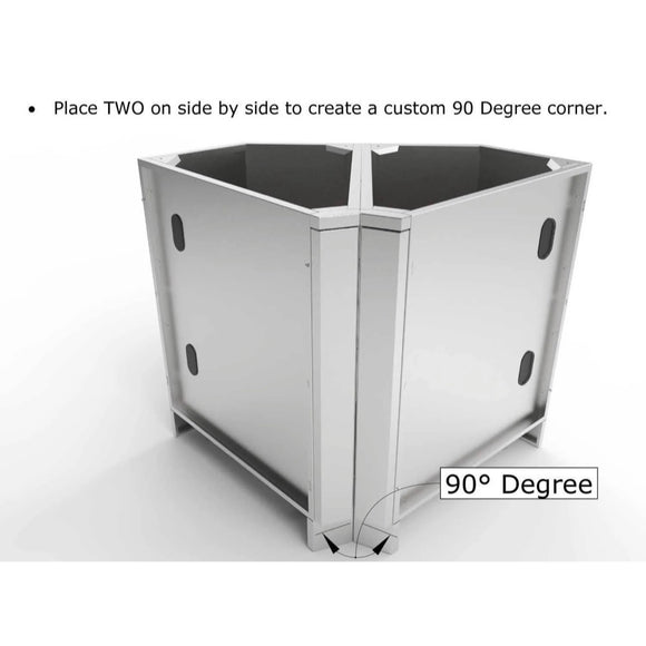 Sunstone Grills 13-Inch Stainless Steel 45° Base Cabinet