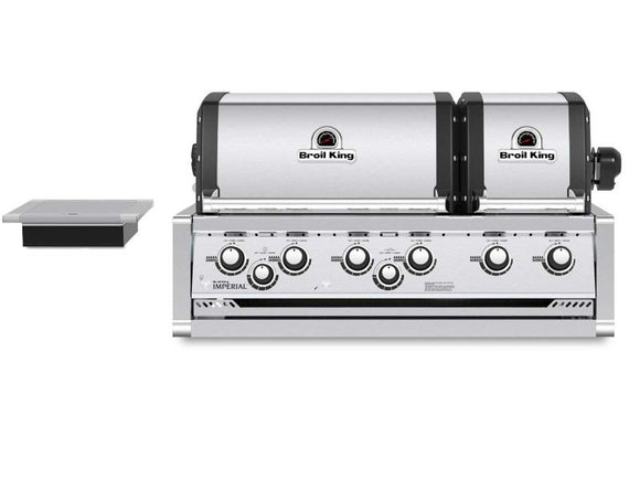 Broil King Imperial S690 6-Burner Built-In Gas Grill With Rotisserie & Side Burner