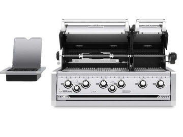 Broil King Imperial S690 6-Burner Built-In Gas Grill With Rotisserie & Side Burner
