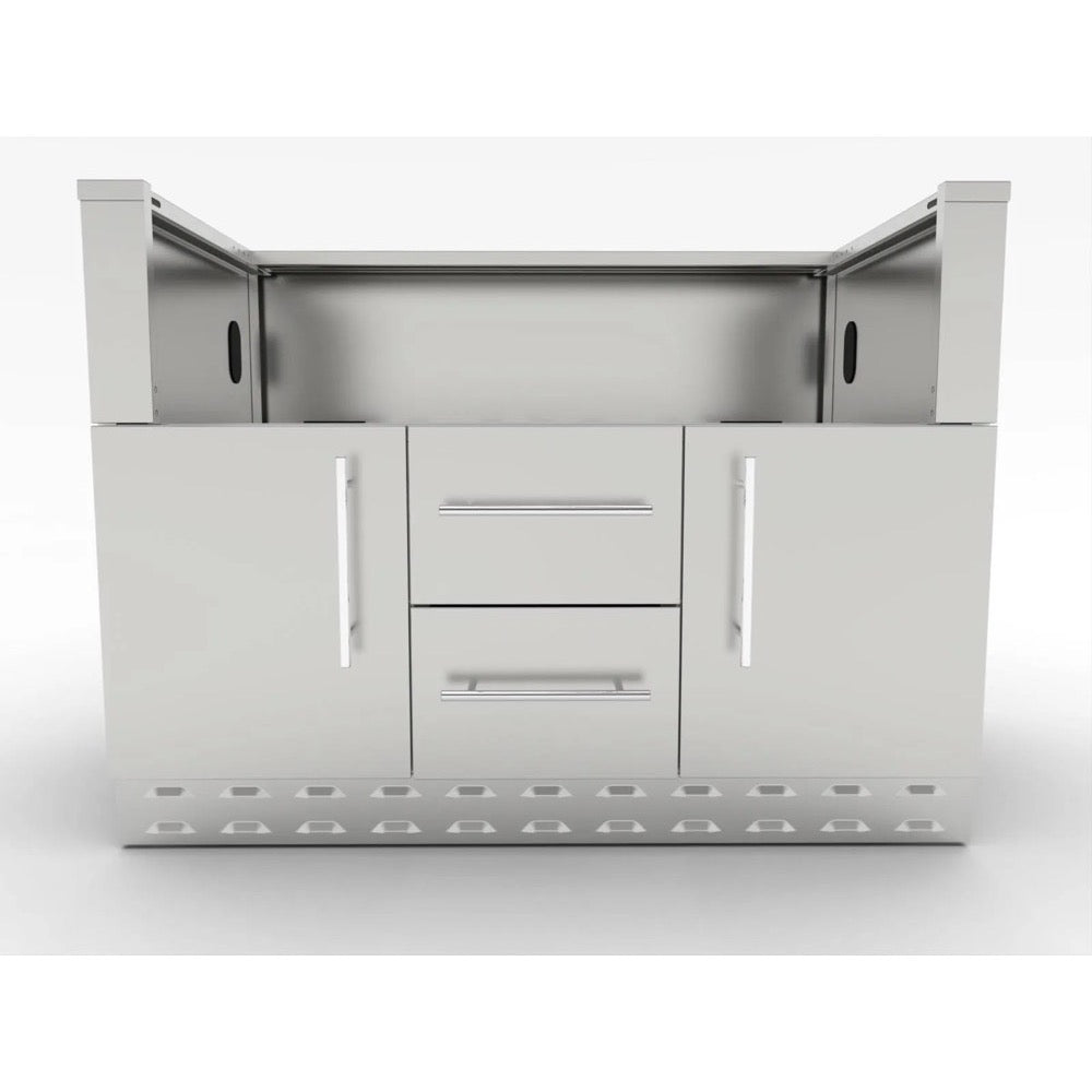 Sunstone Grills 46-Inch Built-In Charcoal Grill Base Cabinet