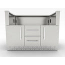 Sunstone Grills 46-Inch Built-In Charcoal Grill Base Cabinet