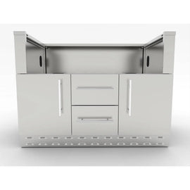 Sunstone Grills 46-Inch Built-In Charcoal Grill Base Cabinet