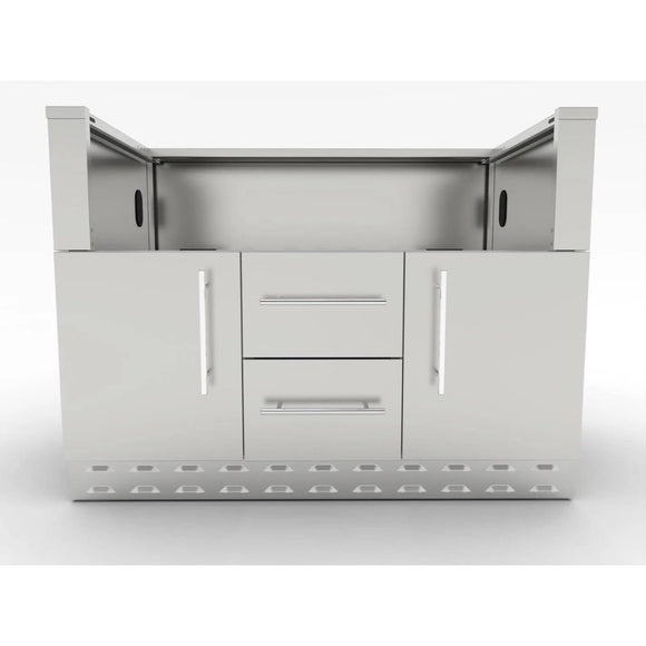 Sunstone Grills 46-Inch Built-In Charcoal Grill Base Cabinet