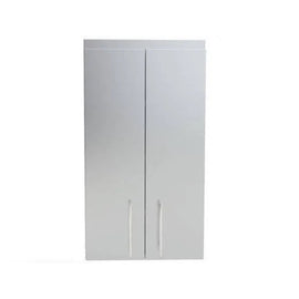 Sunstone 24 Inch Full-Height Upper Wall Cabinet – Stainless Steel Double Door