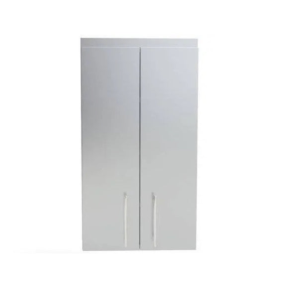 Sunstone 24 Inch Full-Height Upper Wall Cabinet – Stainless Steel Double Door