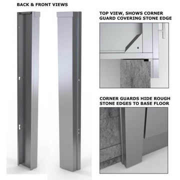 Sunstone Outdoor Kitchen 3-Inch Stainless Steel Corner Guard