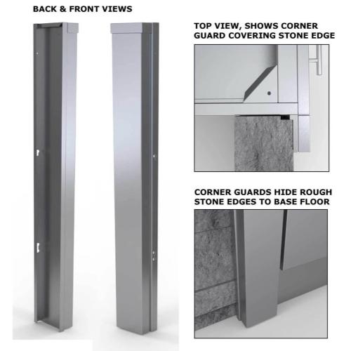 Sunstone Outdoor Kitchen 3-Inch Stainless Steel Corner Guard