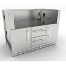 Sunstone Grills 46-Inch Built-In Charcoal Grill Base Cabinet